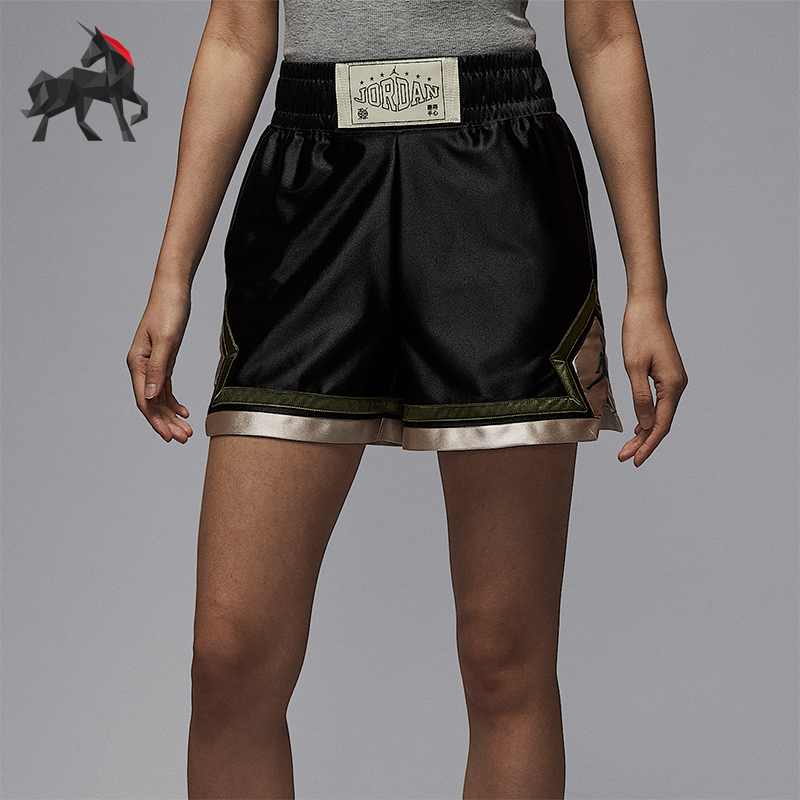 Nike/耐克正品JORDAN女士运动针织经典透气训练短裤HV1276-045