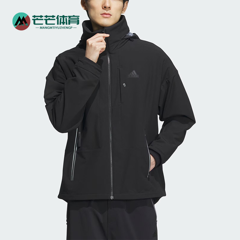 阿迪达斯男士宽松连帽夹克外套