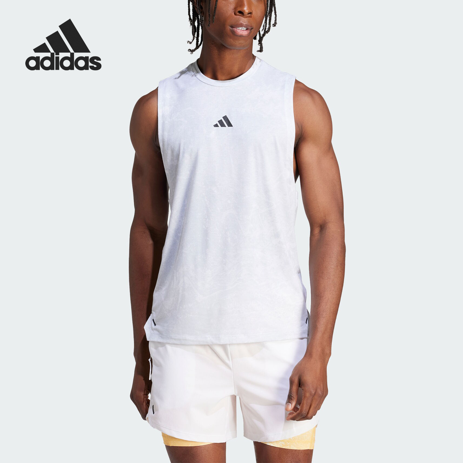 Adidas/阿迪达斯正品WO POW TANK男士无袖运动健身背心IS3843