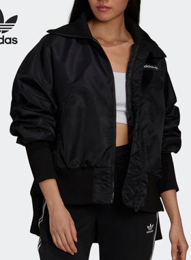 Adidas/阿迪达斯官方正品三叶草女子梭织宽松保暖运动棉服 GU1768