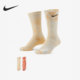 耐克正品 新款 运动高帮扎染训练休闲袜两双装 Nike DM3407 906