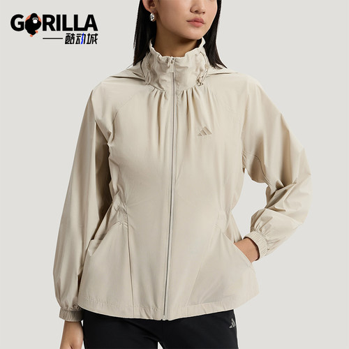 Adidas/阿迪达斯正品SFL WV JKT女士宽松防晒户外时尚外套KH2659
