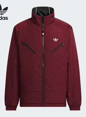 Adidas/阿迪达斯官方正品三叶草男士运动休闲双面穿棉服KA0821