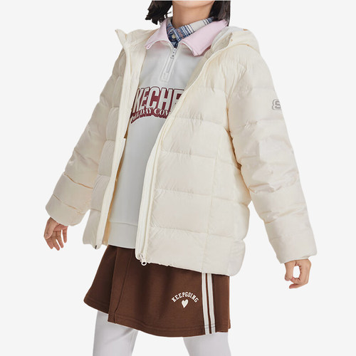 Skechers/斯凯奇正品秋冬季新款儿童简约轻薄保暖休闲羽绒服