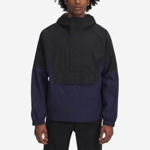 连帽复古拼接梭织套头夹克1388821 男士 2025新款 002 安德玛正品