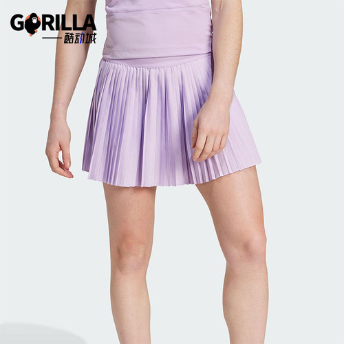 Adidas/阿迪达斯正品夏季女士休闲网球运动百褶简约短裙JZ7565