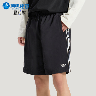 Adidas/阿迪达斯正品三叶草BLKSHORTS新款男经典黑色短裤KY3339