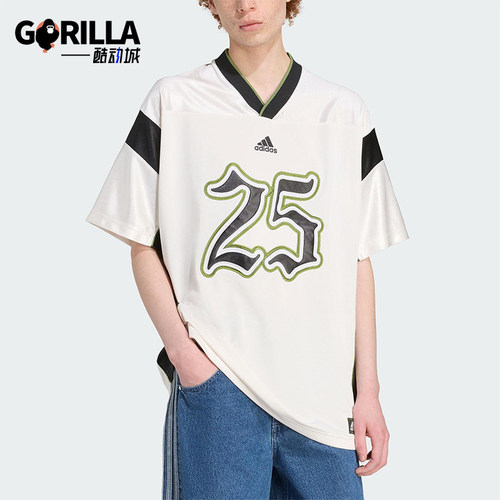 Adidas/阿迪达斯正品FOOTBALL JERSEY男士日常运动宽松短袖JY2762