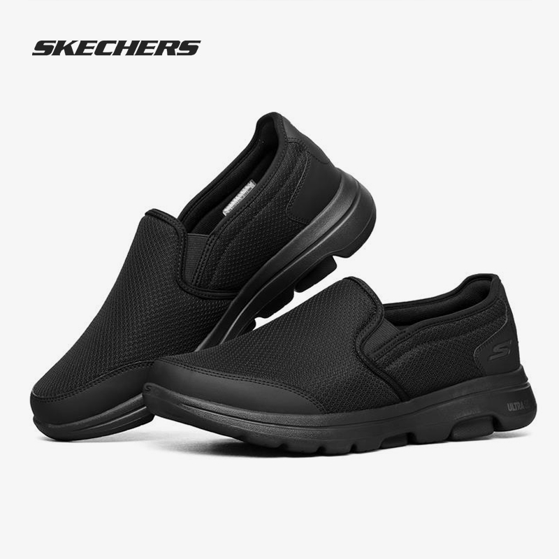 Skechers/斯凯奇正品【GO 系列】男子拼接健步旅游鞋一脚蹬懒人鞋