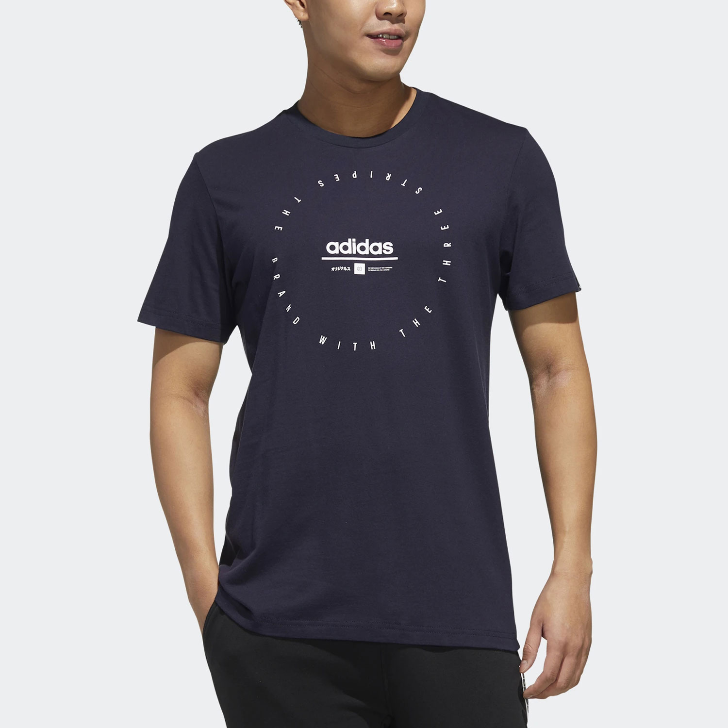 Adidas/阿迪达斯正品20夏新品男子运动型格短袖T恤FM6219 FM6059