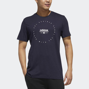 男子运动型格短袖 Adidas 阿迪达斯正品 20夏新品 FM6059 T恤FM6219