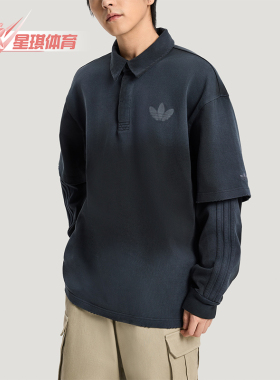 Adidas/阿迪达斯正品三叶草男士休闲假两件运动宽松POLO衫KR5053