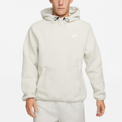 耐克正品仿羊羔绒男运动套头卫衣