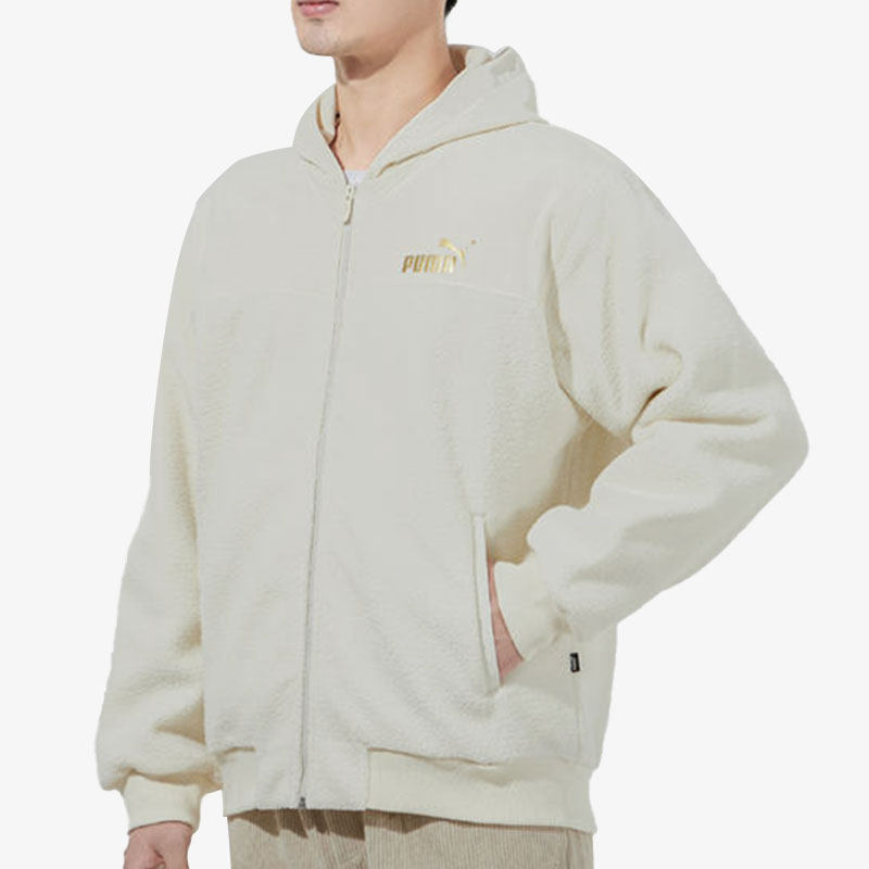 Puma/彪马正品秋季新款男子时尚连帽抓绒外套848253-73