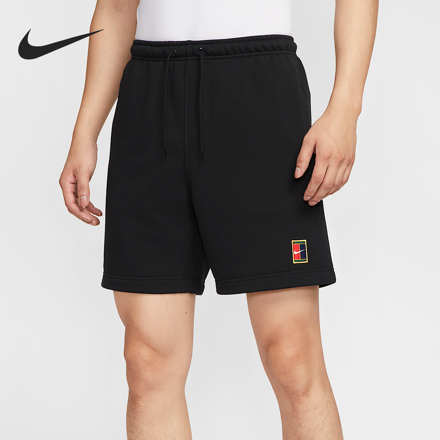Nike/耐克正品夏季男士透气针织网球经典训练运动短裤HM6769-010