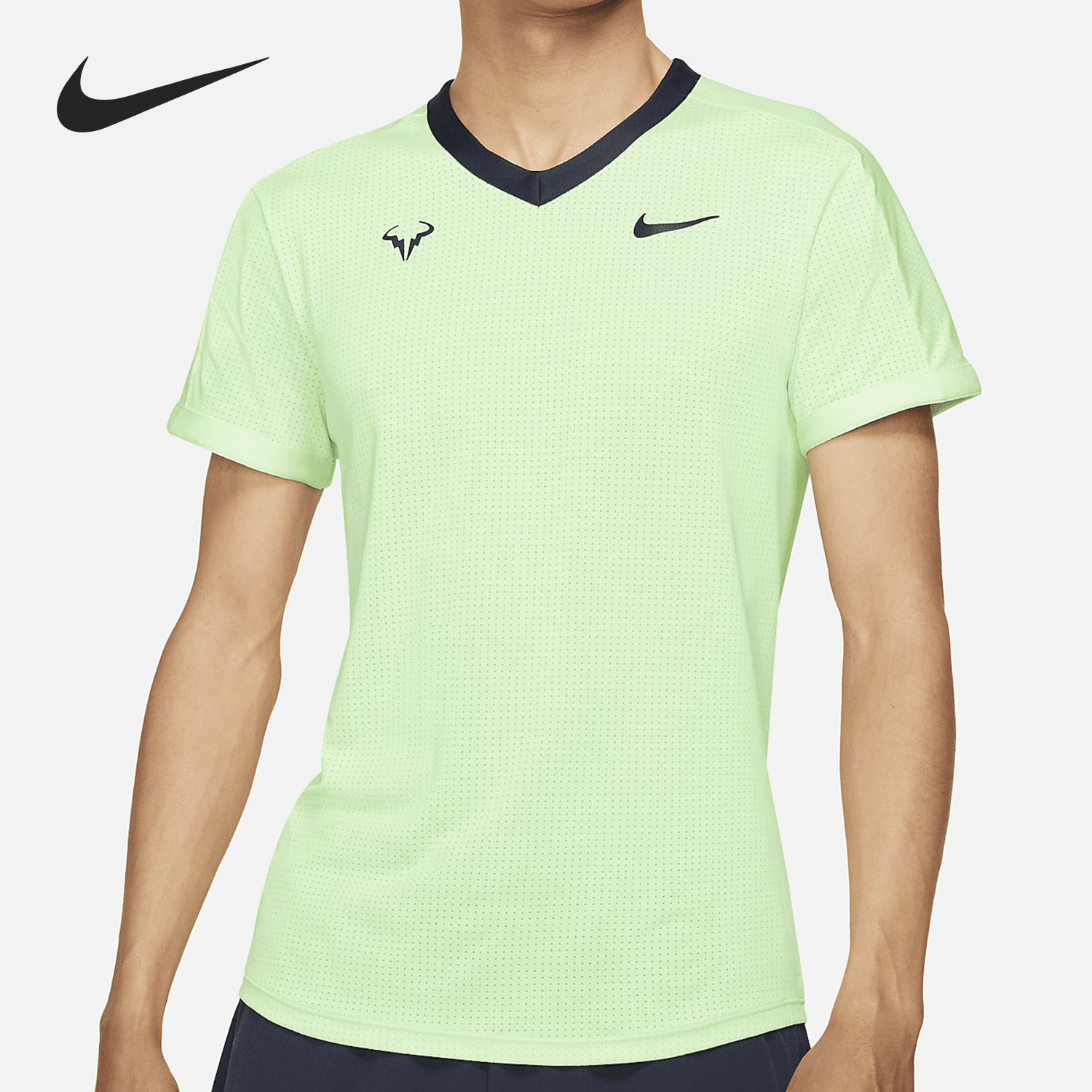Nike/耐克正品当季新款男子运动透气V领短袖T恤 CV2803-345,运动服/休闲服装,运动T恤,淘宝优惠券,粉丝福利购,淘宝优惠卷