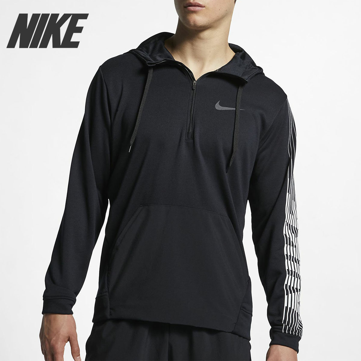 Nike/耐克正品 新款男子休闲运动训练半拉链连帽卫衣AQ0399-010