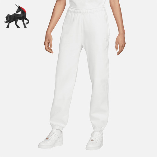 Nike/耐克正品Solo Swoosh女士休闲束脚简约针织长裤CW5565-121