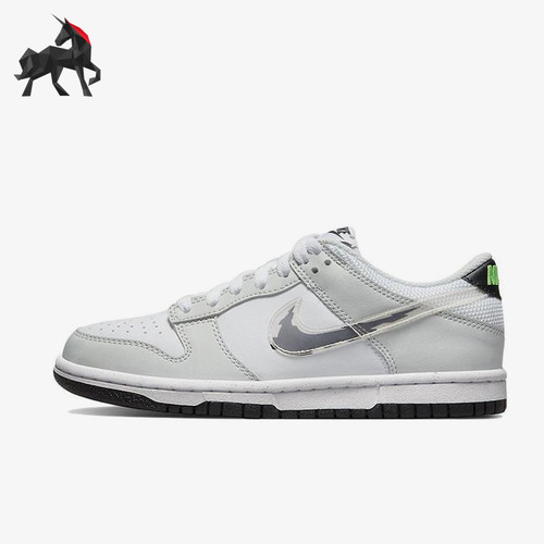 Nike/耐克正品Dunk Low GS女子大童耐磨皮革低帮板鞋DV3033-001