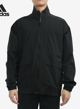Adidas/阿迪达斯正品男子梭织透气休闲立领运动外套 H40215
