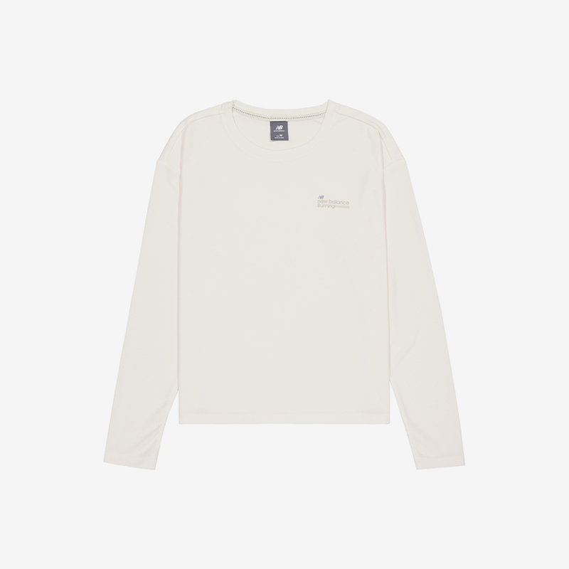 New Balance/NB正品运动女子宽松透气耐磨圆领长袖T恤NDE34082-IV