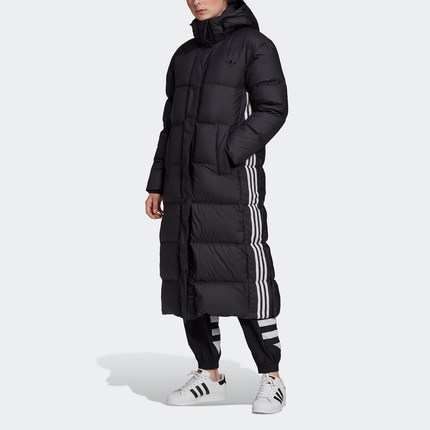 Adidas/阿迪达斯正品三叶草 LONG DOWN 女子长款保暖羽绒服GD2498