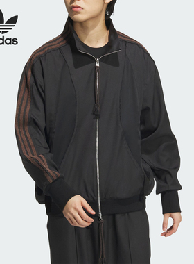 Adidas/阿迪达斯正品三叶草男女运动宽松立领休闲外套JI9645