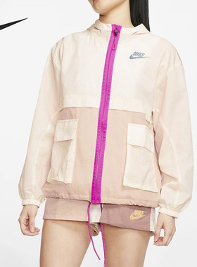 Nike/耐克正品SPORTSWEAR ICON CLASH女子梭织连帽夹克外套CJ2296