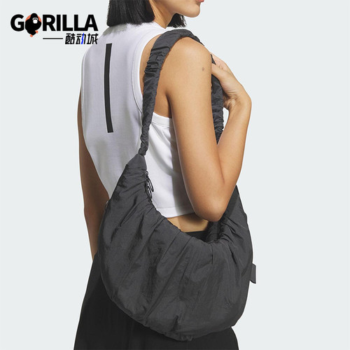 Adidas/阿迪达斯正品2026年春季女士经典运动收纳便携挎包JZ2143