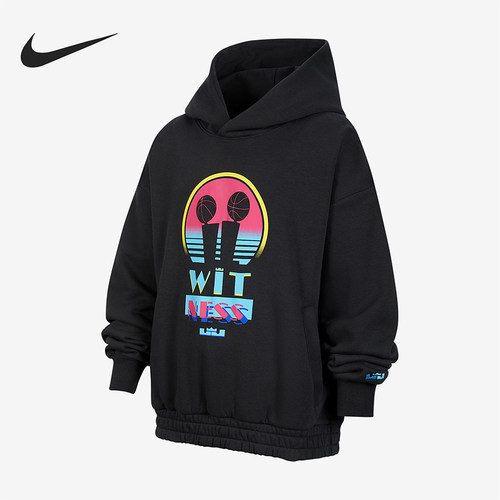 Nike/耐克正品LeBron大童运动针织加绒连帽休闲卫衣IM7402-045