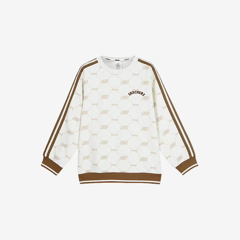 Skechers/斯凯奇正品新款女童复古经典防风保暖运动卫衣