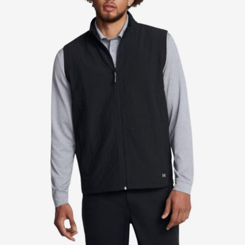 UA/安德玛正品新款男士高尔夫运动舒适拉链夹克马甲1387120-001,运动服/休闲服装,单马甲,淘宝优惠券,粉丝福利购,淘宝优惠卷