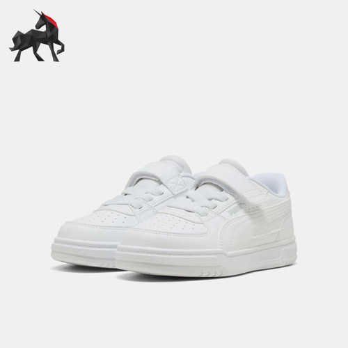 Puma/彪马正品四季款小童经典简约魔术贴透气运动板鞋406239-01