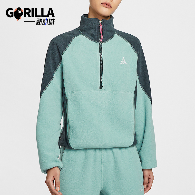 Nike/耐克正品ACG Wolf Tree女士户外摇粒绒宽松卫衣HJ0238-017