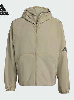 Adidas/阿迪达斯正品MYSHELTER男士宽松连帽休闲外套JW3631