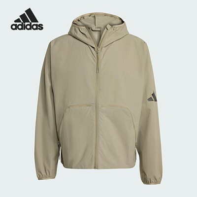 Adidas/阿迪达斯正品MYSHELTER男士宽松连帽休闲外套JW3631