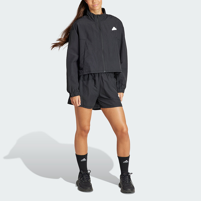 Adidas/阿迪达斯正品新款女士运动休闲长袖短裤套装IN1839