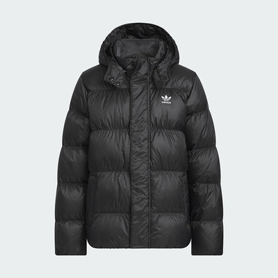 Adidas/阿迪达斯正品三叶草儿童休闲连帽保暖运动羽绒服KH1795