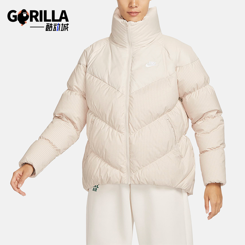 耐克正品女子防风保暖羽绒服