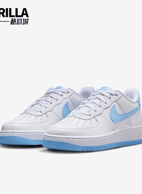 Nike/耐克正品Air Force 1 GS女子大童低帮运动鞋FV5948-107