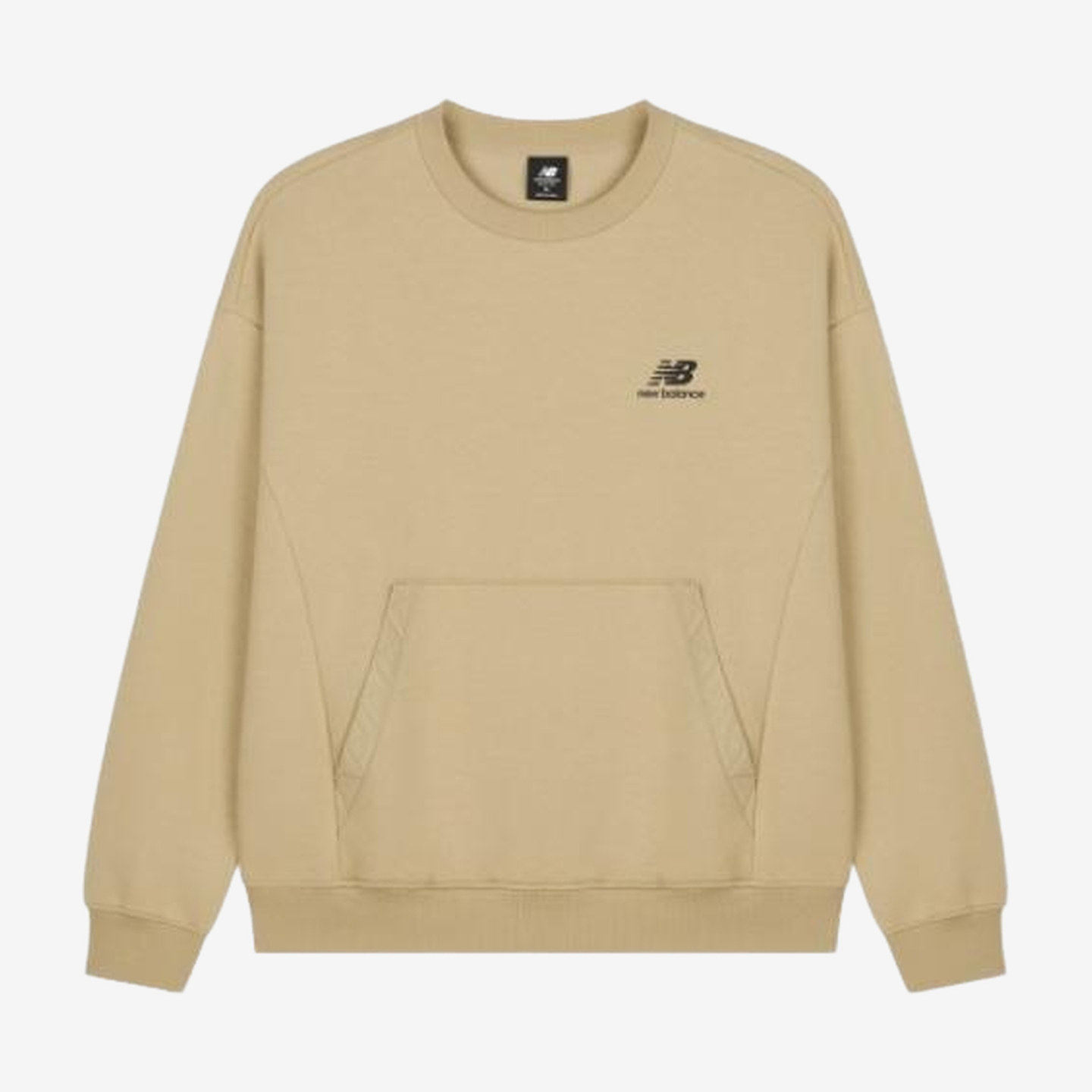 New Balance新百伦正品男款圆领加绒长袖卫衣AMT23359-INC