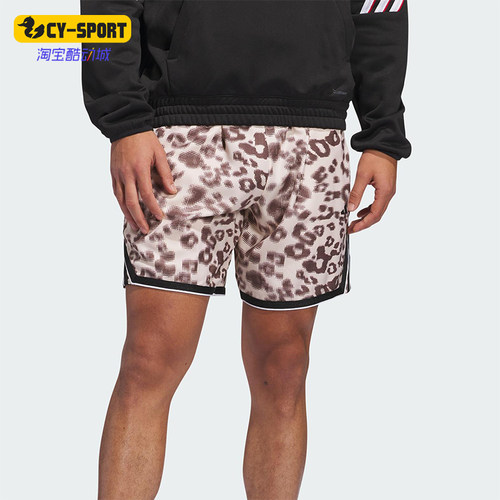 Adidas/阿迪达斯正品夏季款男士图案满印时尚透气舒适短裤JD4467