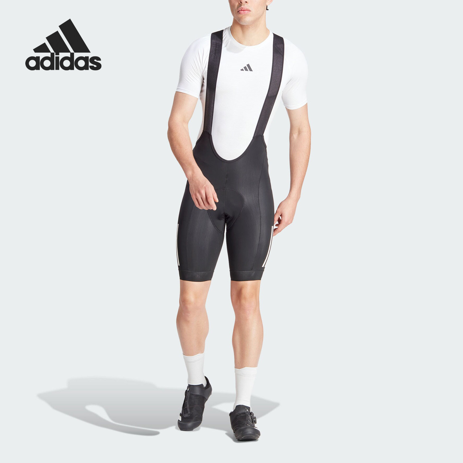 Adidas/阿迪达斯官方正品新款男士骑行紧身运动背带短裤IP2676
