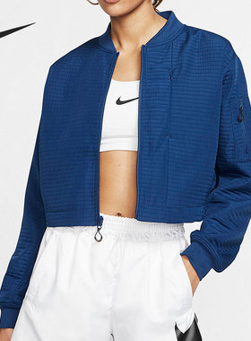 Nike/耐克正品女子立领拉链舒适休闲运动夹克外套 BV4742-407