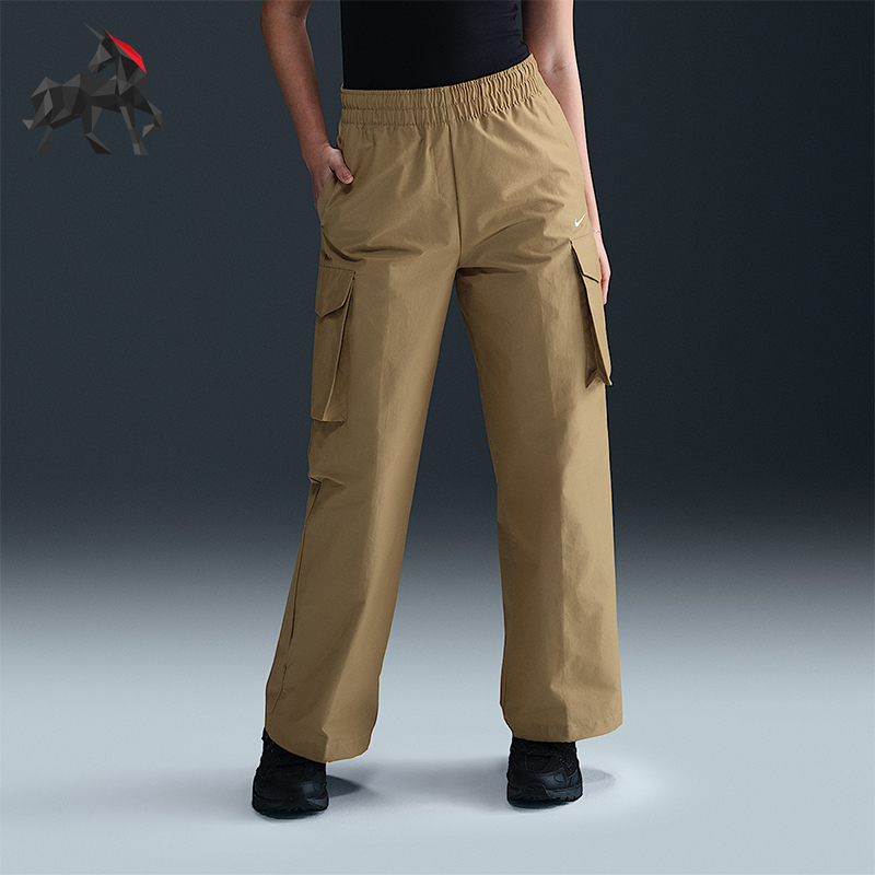 Nike/耐克正品Sportswear女士休闲直筒运动日常工装裤HM6977-297
