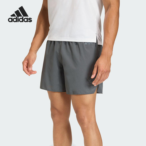 Adidas/阿迪达斯正品2025男士训练跑步松紧腰透气运动短裤KD3854