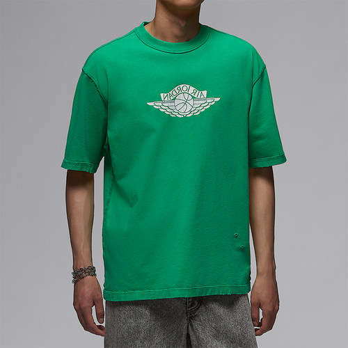 Nike/耐克正品JORDAN男士针织日常复古经典透气短袖IB3131-324