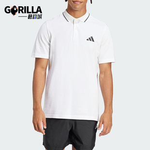 经典 款 男士 JE9020 针织透气POLO衫 阿迪达斯正品 Adidas 2025夏季