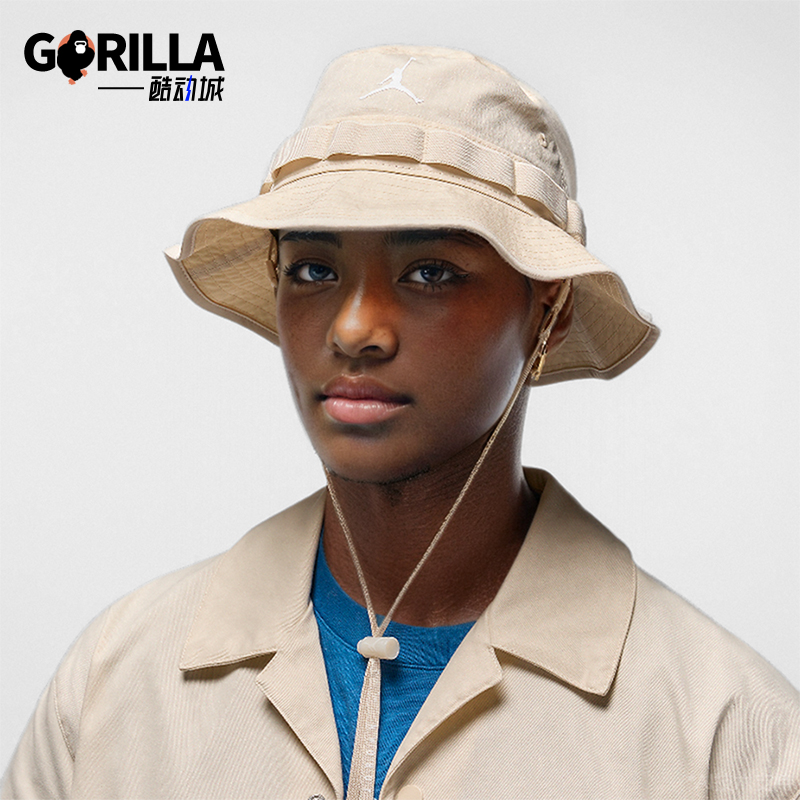 耐克男女同款刺绣孔眼渔夫帽