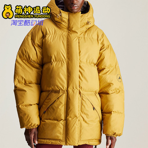 阿迪达斯女士连帽保暖宽松棉服